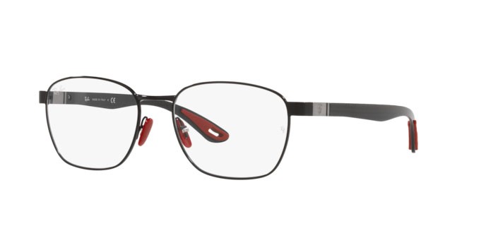 Eyeglasses Ray-Ban Scuderia Ferrari Collection RX 6480M (F009) - RB 6480M F009 color black shape square lenses demo lens