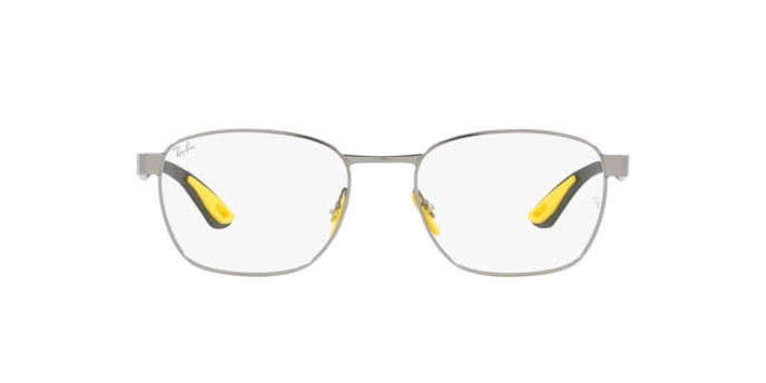 Brillen Ray-Ban Scuderia Ferrari Collection RX 6480M (F065) - RB 6480M F065 farbe gunmetal form quadratisch gläser demo lens