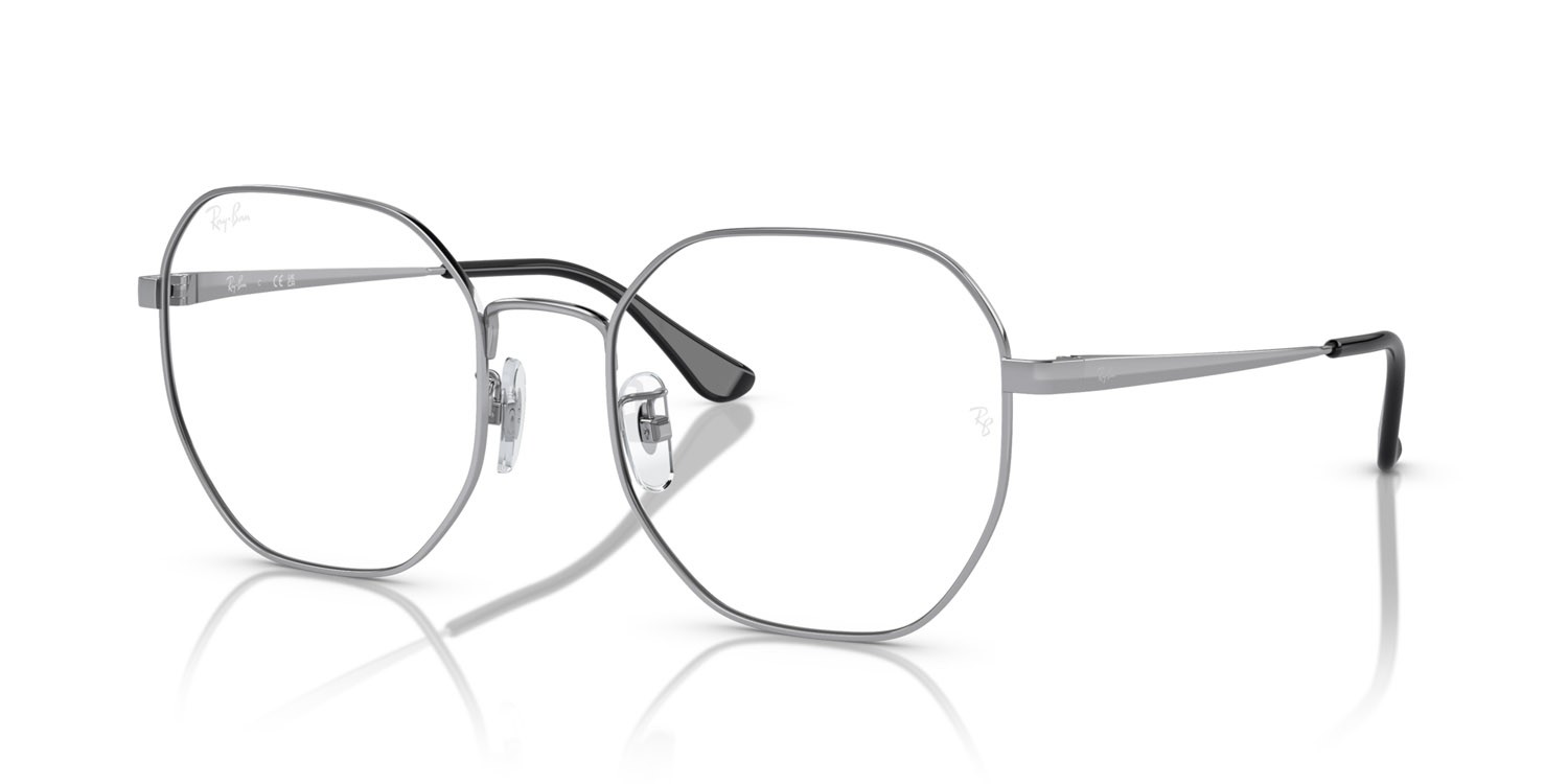 Brillen Ray-Ban RX 6482D (2501) - RB 6482D 2501 farbe argento form unregelmäßig gläser trasparente