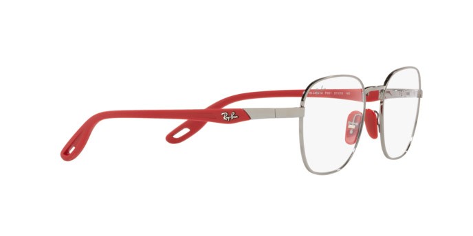 Brillen Ray-Ban Scuderia Ferrari Collection RX 6484M (F001) - RB 6484M F001 farbe gunmetal form quadratisch gläser demo lens