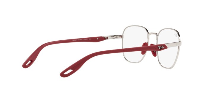 Brillen Ray-Ban Scuderia Ferrari Collection RX 6484M (F007) - RB 6484M F007 farbe silver form quadratisch gläser demo lens
