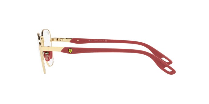 Brillen Ray-Ban Scuderia Ferrari Collection RX 6484M (F029) - RB 6484M F029 farbe arista form quadratisch gläser demo lens