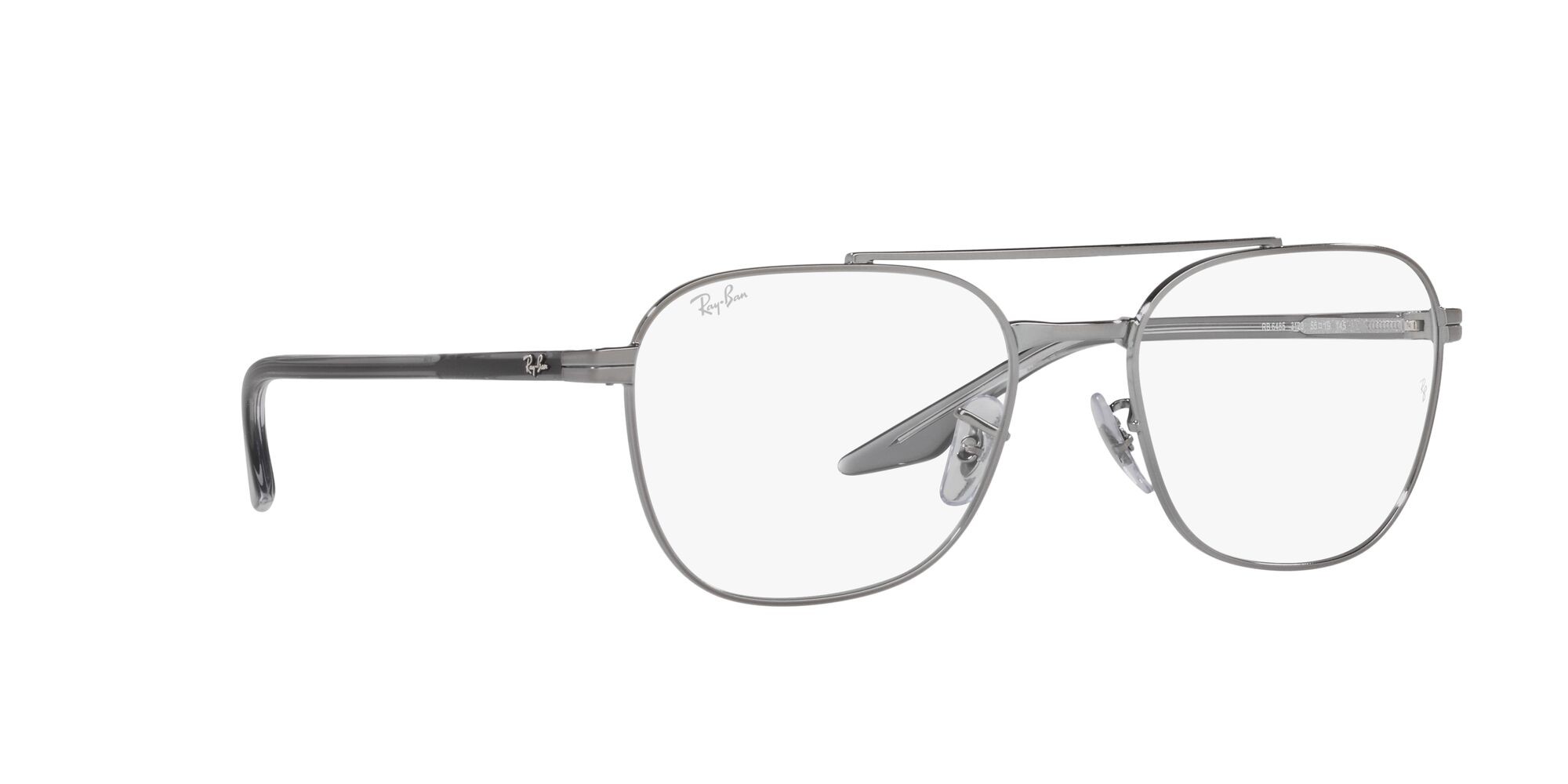Brillen Ray-Ban RX 6485 (3123) - RB 6485 3123 farbe gunmetal form quadratisch gläser lente demo