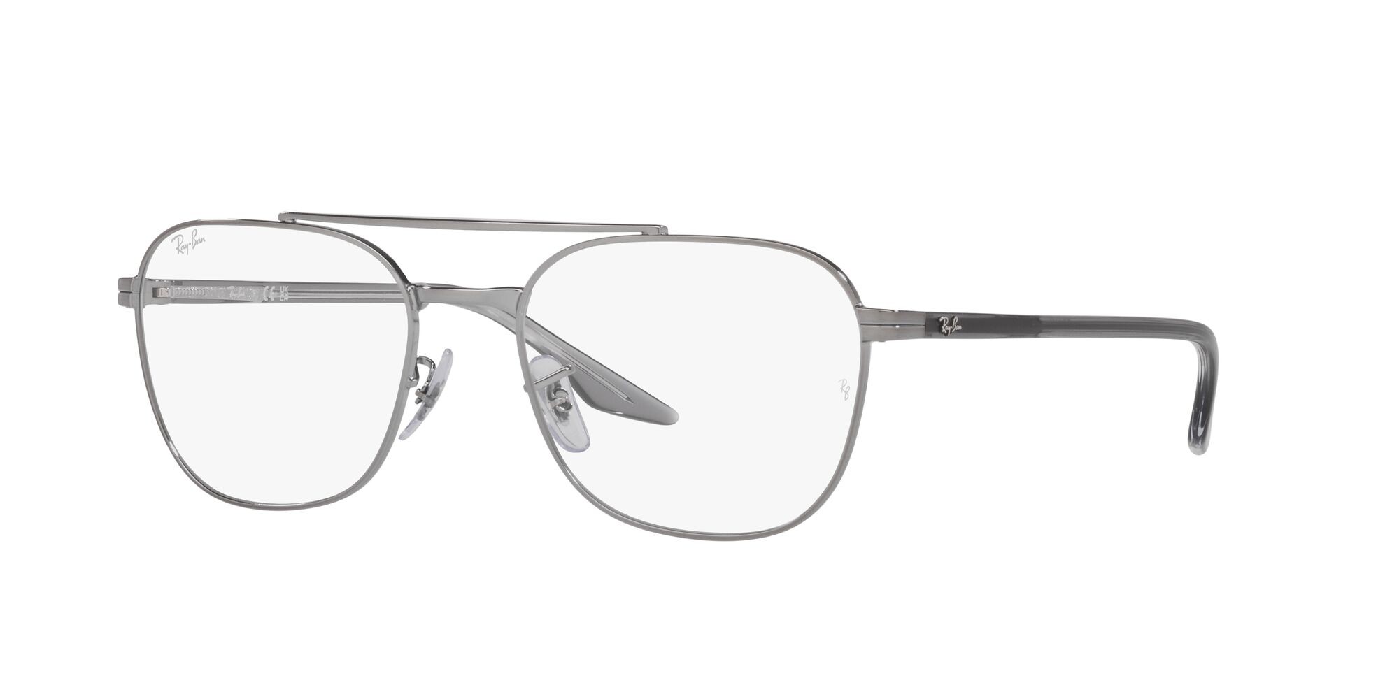 Brillen Ray-Ban RX 6485 (3123) - RB 6485 3123 farbe gunmetal form quadratisch gläser lente demo