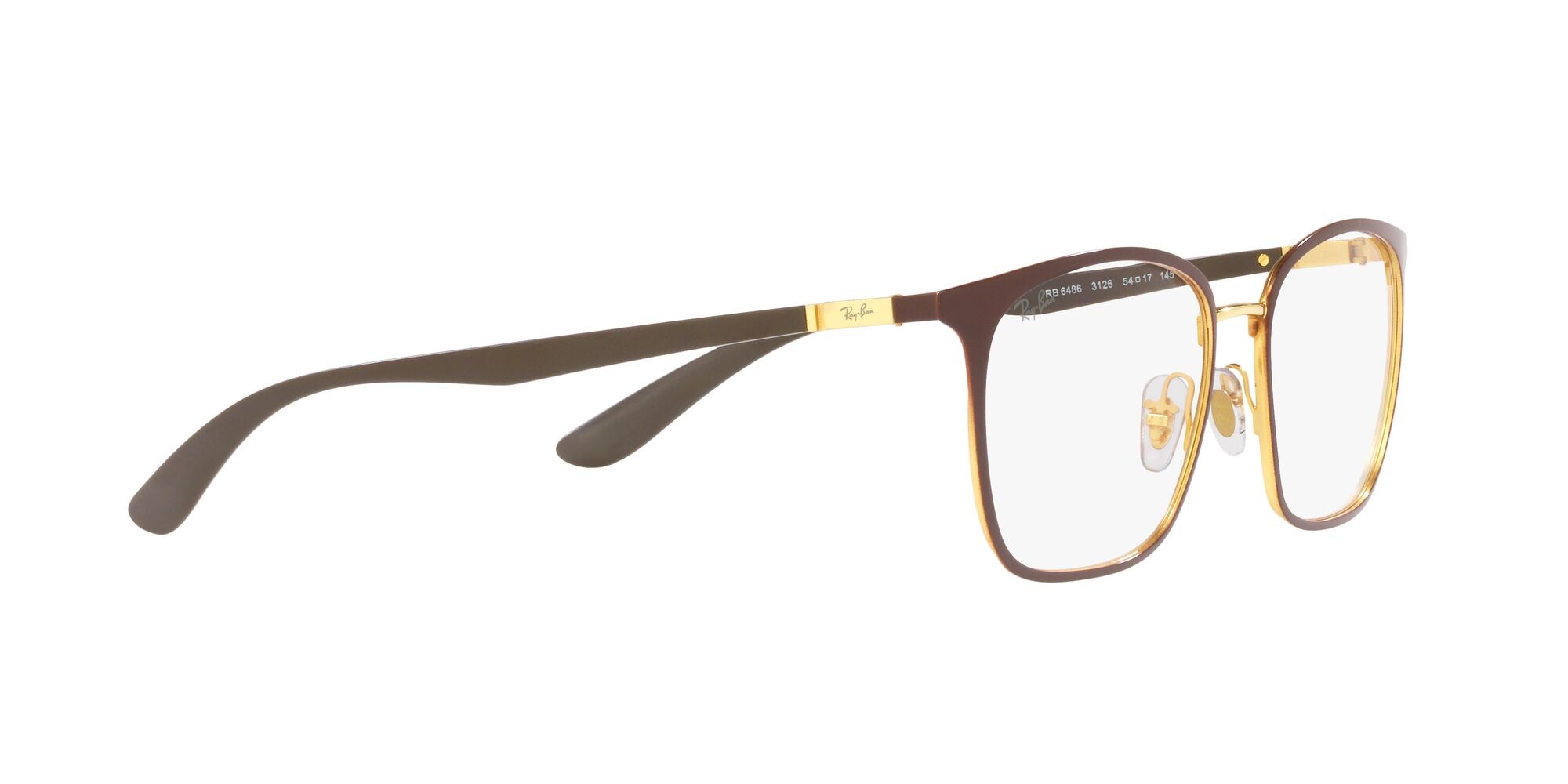 Brillen Ray-Ban RX 6486 (3126) - RB 6486 3126 farbe marrone su arista form quadratisch gläser lente demo
