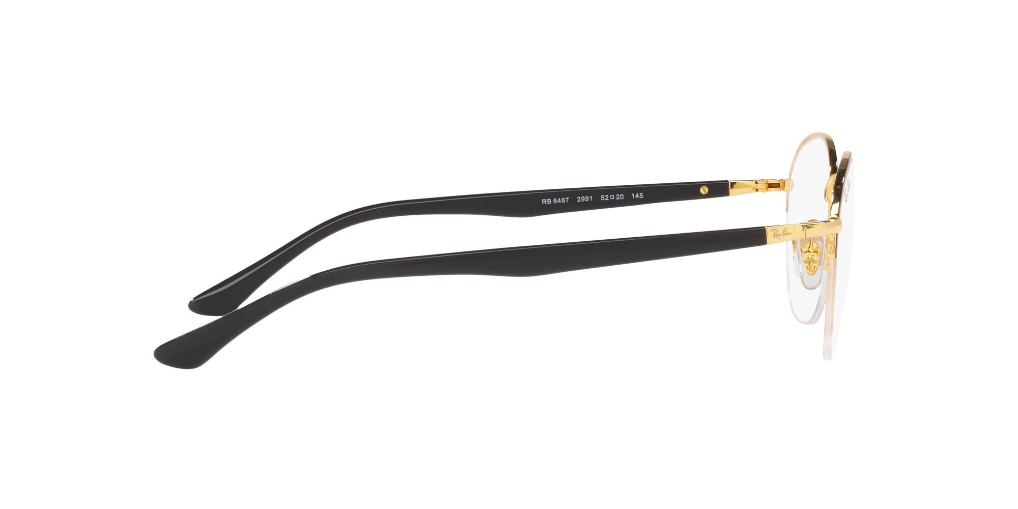 Brillen Ray-Ban RX 6487 (2991) - RB 6487 2991 farbe nero su arista form quadratisch gläser lente demo
