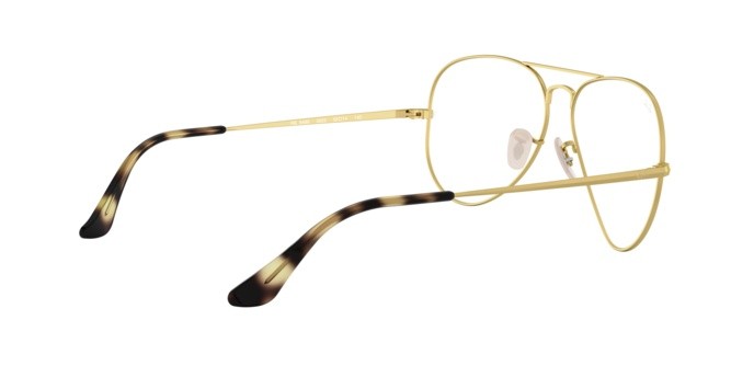 Brillen Ray-Ban Aviator RX 6489 (3033) - RB 6489 3033 farbe matte gold form aviator gläser demo lens