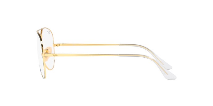Brillen Ray-Ban Aviator RX 6489 (3136) - RB 6489 3136 farbe matte petroleum on arista form aviator gläser demo lens