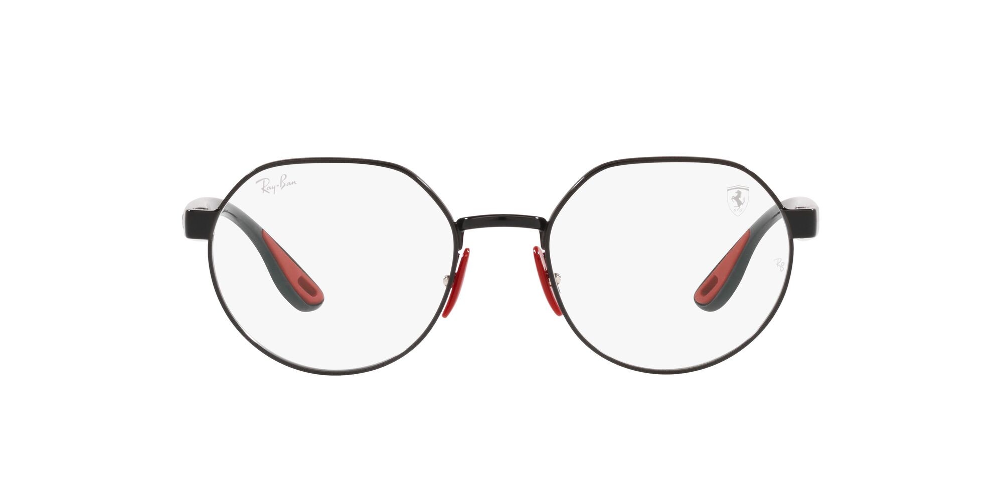 Brillen Ray-Ban Scuderia Ferrari RX 6492M (F020) - RB 6492M F020 farbe nero form unregelmäßig gläser lente demo