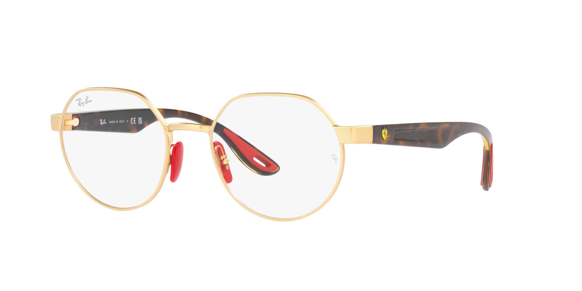 Brillen Ray-Ban Scuderia Ferrari RX 6492M (F076) - RB 6492M F076 farbe oro form unregelmäßig gläser lente demo