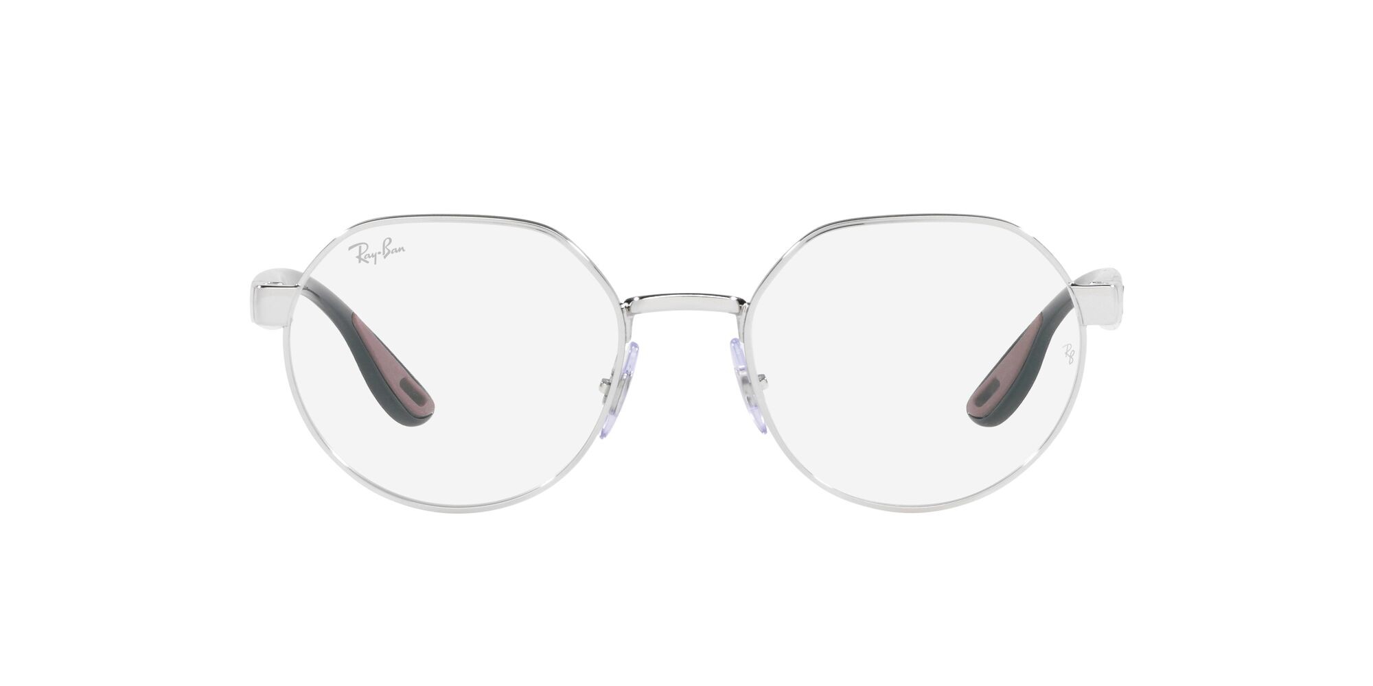 Brillen Ray-Ban Scuderia Ferrari RX 6492M (F077) - RB 6492M F077 farbe argento form unregelmäßig gläser lente demo