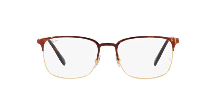 Eyeglasses Ray-Ban RX 6494 (2945) - RB 6494 2945 color havana su oro shape square lenses trasparente