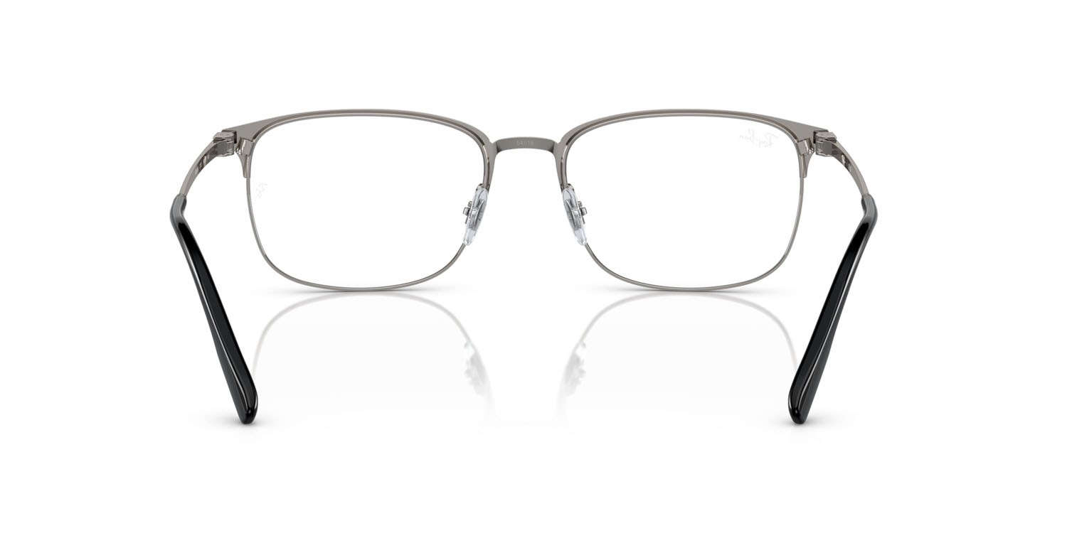 Eyeglasses Ray-Ban RX 6494 (3135) - RB 6494 3135 color gunmetal su gunmetal shape square lenses trasparente