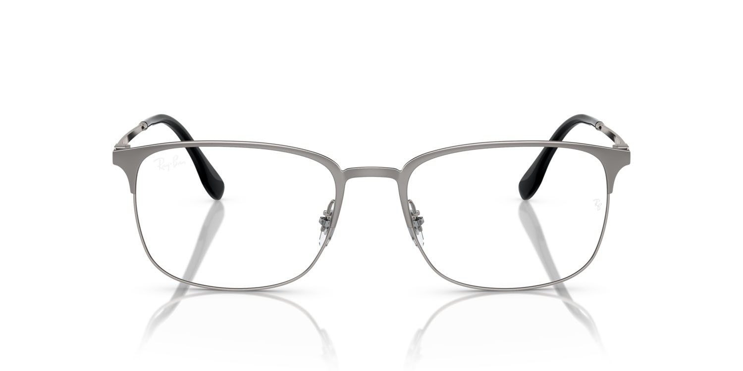 Eyeglasses Ray-Ban RX 6494 (3135) - RB 6494 3135 color gunmetal su gunmetal shape square lenses trasparente