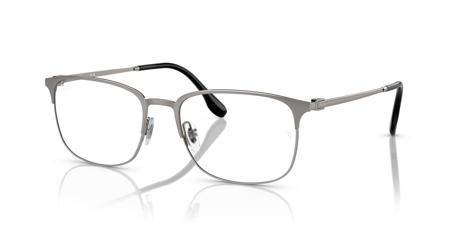 Eyeglasses Ray-Ban RX 6494 (3135) - RB 6494 3135 color gunmetal su gunmetal shape square lenses trasparente
