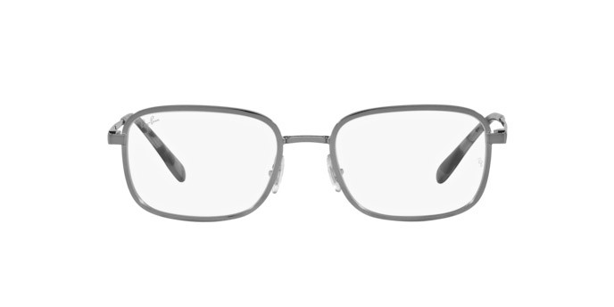 Brillen Ray-Ban RX 6495 (2502) - RB 6495 2502 farbe gunmetal form quadratisch gläser trasparente