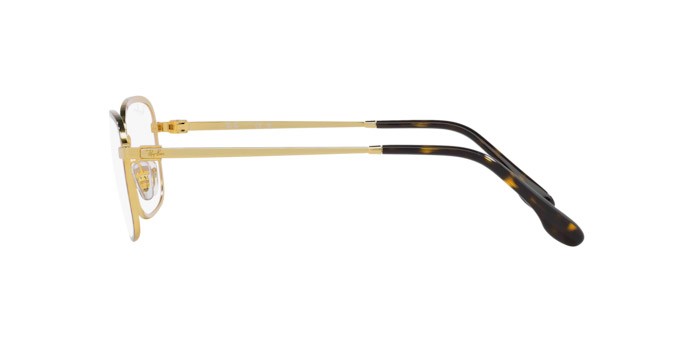 Brillen Ray-Ban RX 6495 (2945) - RB 6495 2945 farbe havana su oro form quadratisch gläser trasparente