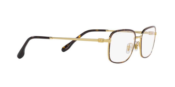 Brillen Ray-Ban RX 6495 (2945) - RB 6495 2945 farbe havana su oro form quadratisch gläser trasparente