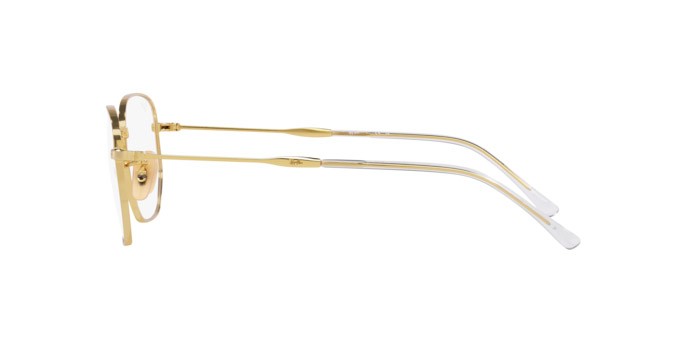 Occhiali da vista Ray-Ban RX 6496 (2500) - RB 6496 2500 colore oro forma irregolare lenti trasparente