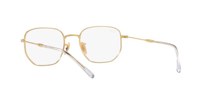 Occhiali da vista Ray-Ban RX 6496 (2500) - RB 6496 2500 colore oro forma irregolare lenti trasparente