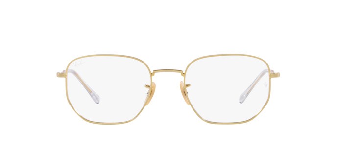 Occhiali da vista Ray-Ban RX 6496 (2500) - RB 6496 2500 colore oro forma irregolare lenti trasparente