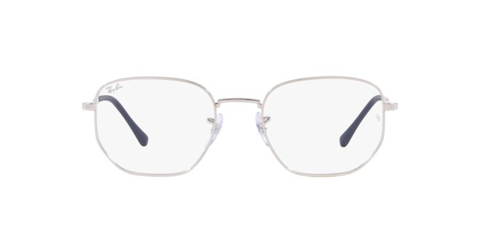 Occhiali da vista Ray-Ban RX 6496 (2501) - RB 6496 2501 colore argento forma irregolare lenti trasparente