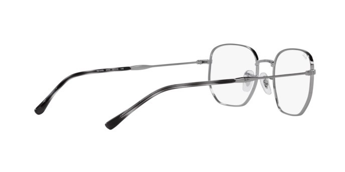 Occhiali da vista Ray-Ban RX 6496 (2502) - RB 6496 2502 colore gunmetal forma irregolare lenti trasparente