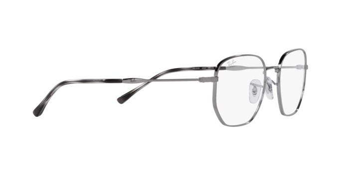 Occhiali da vista Ray-Ban RX 6496 (2502) - RB 6496 2502 colore gunmetal forma irregolare lenti trasparente