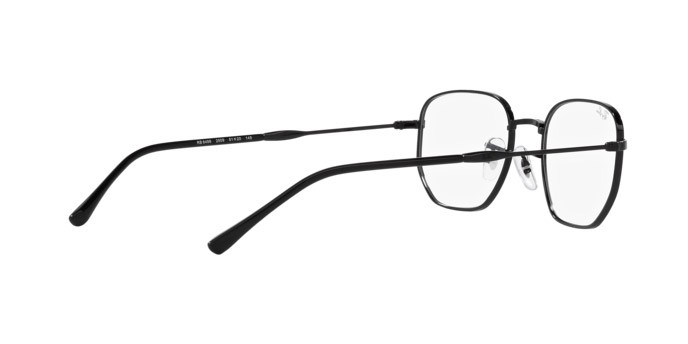 Occhiali da vista Ray-Ban RX 6496 (2509) - RB 6496 2509 colore nero forma irregolare lenti trasparente