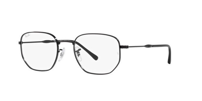 Occhiali da vista Ray-Ban RX 6496 (2509) - RB 6496 2509 colore nero forma irregolare lenti trasparente
