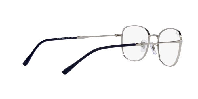 Lunettes de vue Ray-Ban RX 6497 (2501) - RB 6497 2501 couleur argento forme carré verres trasparente