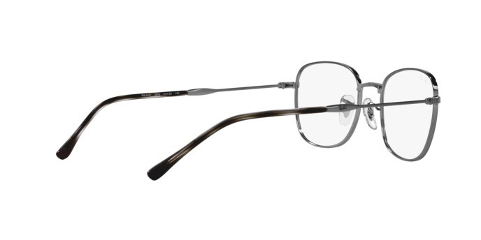 Brillen Ray-Ban RX 6497 (2502) - RB 6497 2502 farbe gunmetal form quadratisch gläser trasparente