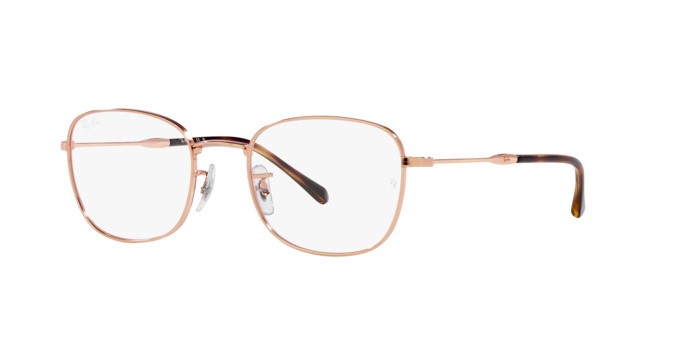Brillen Ray-Ban RX 6497 (3094) - RB 6497 3094 farbe oro rosa form quadratisch gläser trasparente