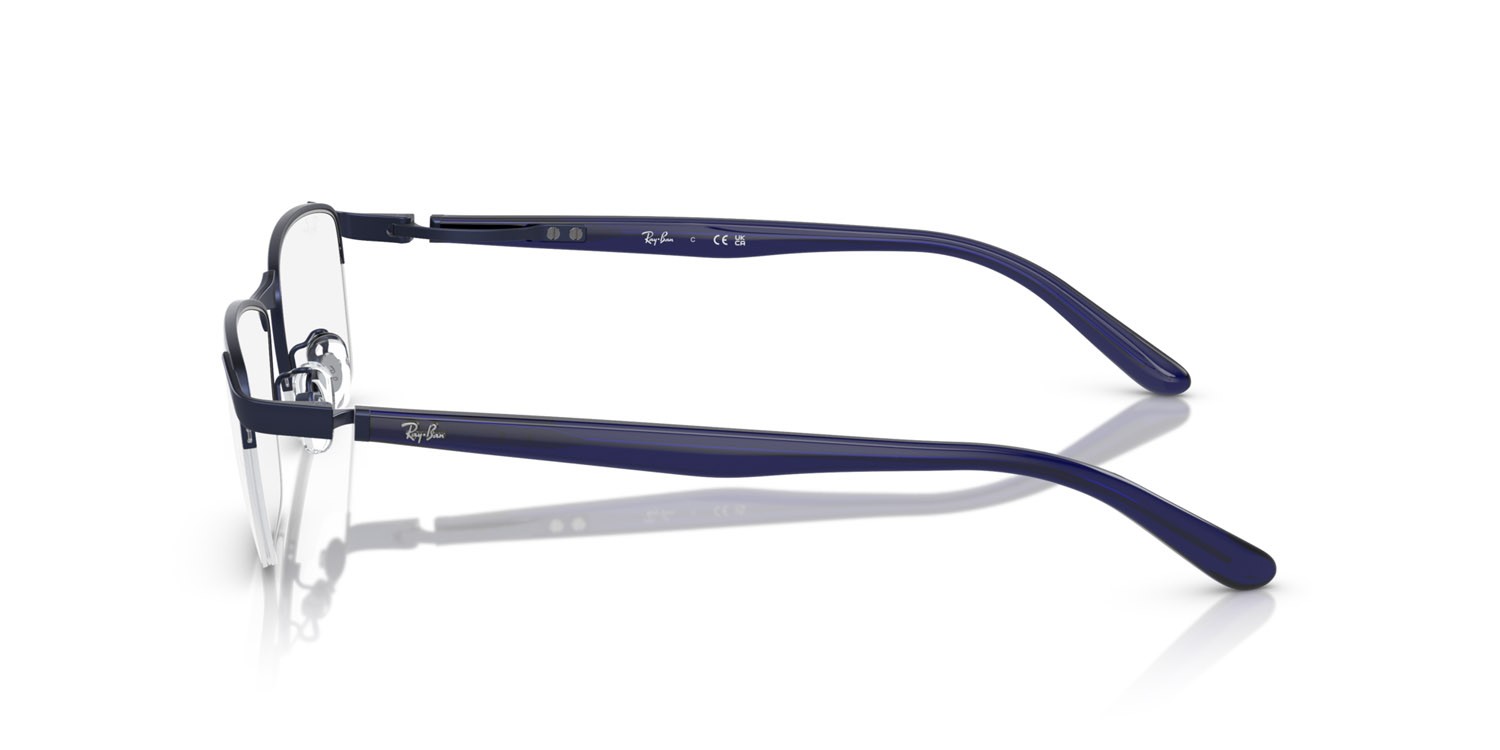 Occhiali da vista Ray-Ban RX 6501D (3076) - RB 6501D 3076 colore blu forma rettangolare lenti trasparente