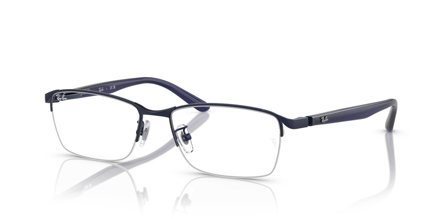 Occhiali da vista Ray-Ban RX 6501D (3076) - RB 6501D 3076 colore blu forma rettangolare lenti trasparente