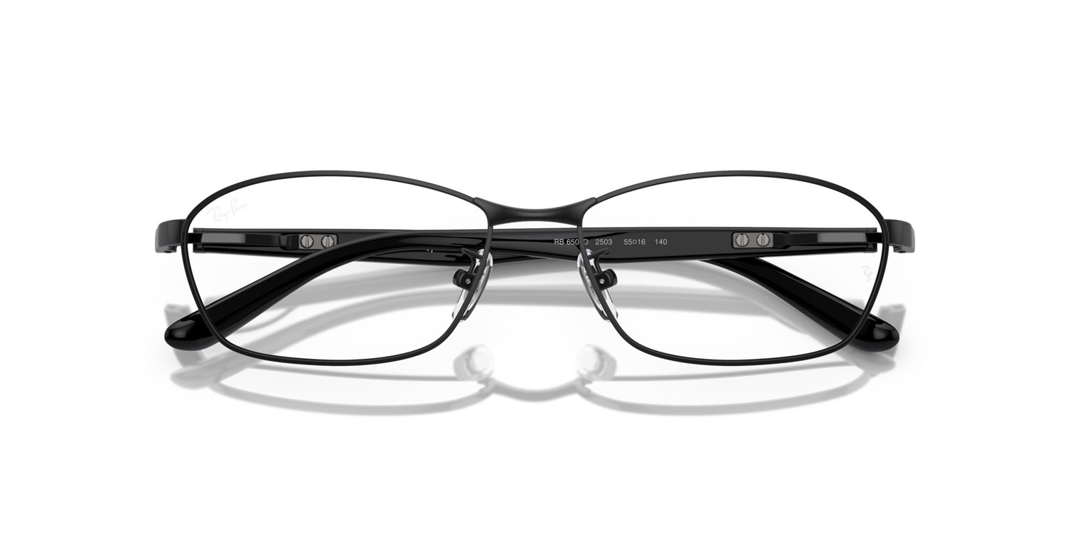 Occhiali da vista Ray-Ban RX 6502D (2503) - RB 6502D 2503 colore nero forma rettangolare lenti trasparente