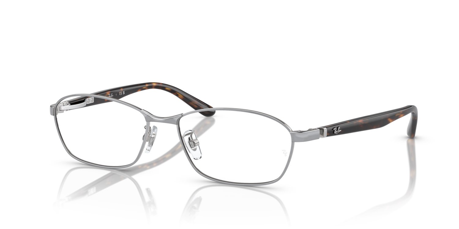 Occhiali da vista Ray-Ban RX 6502D (2595) - RB 6502D 2595 colore argento forma rettangolare lenti trasparente