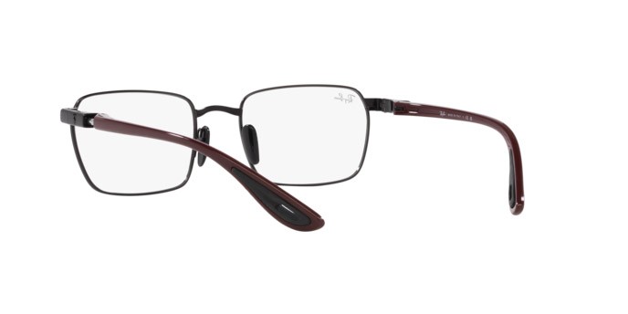 Brillen Ray-Ban Scuderia Ferrari RX 6507M (F020) - RB 6507M F020 farbe nero form unregelmäßig gläser trasparente