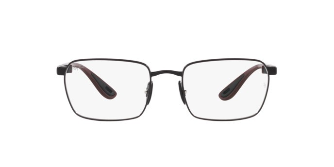 Brillen Ray-Ban Scuderia Ferrari RX 6507M (F020) - RB 6507M F020 farbe nero form unregelmäßig gläser trasparente