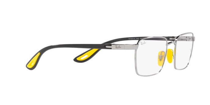 Brillen Ray-Ban Scuderia Ferrari RX 6507M (F064) - RB 6507M F064 farbe argento form unregelmäßig gläser trasparente
