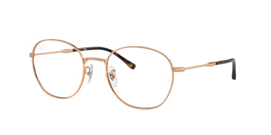 Eyeglasses Ray-Ban RX 6509 (3094) - RB 6509 3094 color oro rosé shape pantos lenses trasparente