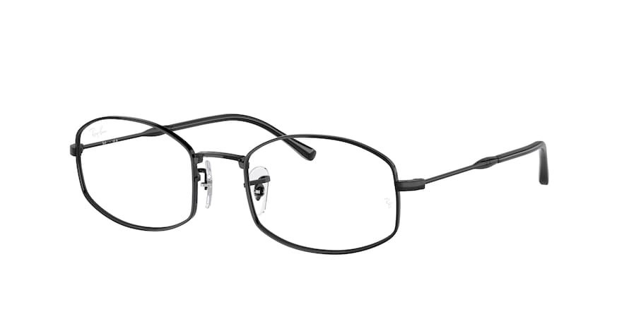 Occhiali da vista Ray-Ban RX 6510 (2509) - RB 6510 2509 colore nero forma quadrato lenti trasparente
