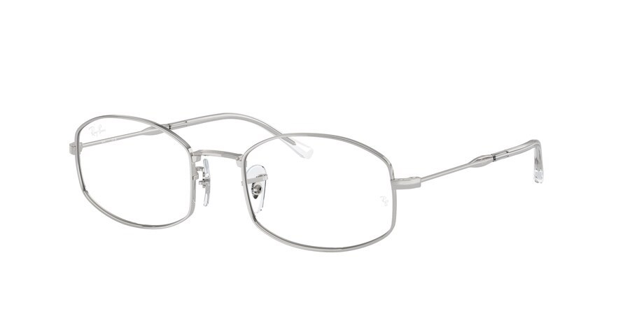 Occhiali da vista Ray-Ban RX 6510 (2968) - RB 6510 2968 colore argento forma quadrato lenti trasparente
