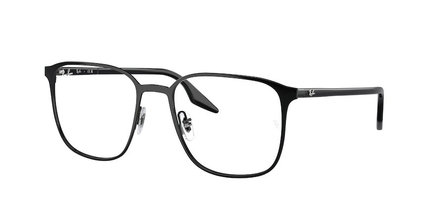 Occhiali da vista Ray-Ban RX 6512 (2509) - RB 6512 2509 colore nero forma quadrato lenti trasparente