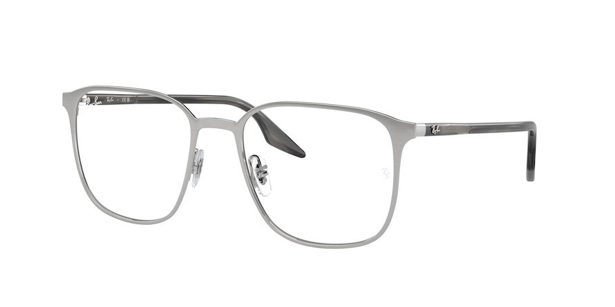 Brillen Ray-Ban RX 6512 (2595) - RB 6512 2595 farbe argento form quadratisch gläser trasparente