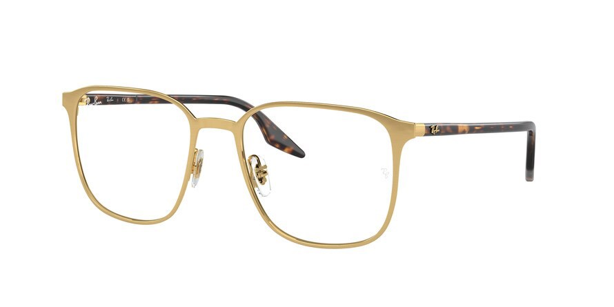 Brillen Ray-Ban RX 6512 (2860) - RB 6512 2860 farbe oro form quadratisch gläser trasparente