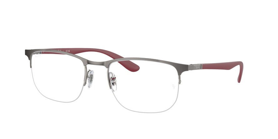 Occhiali da vista Ray-Ban RX 6513 (3135) - RB 6513 3135 colore gunmetal forma irregolare lenti trasparente