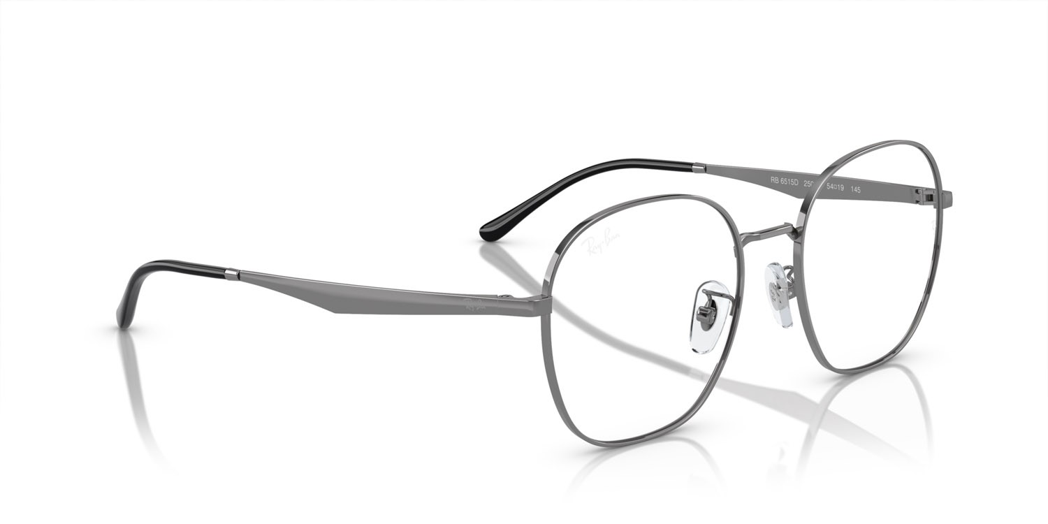 Occhiali da vista Ray-Ban RX 6515D (2502) - RB 6515D 2502 colore gunmetal forma irregolare lenti lente demo