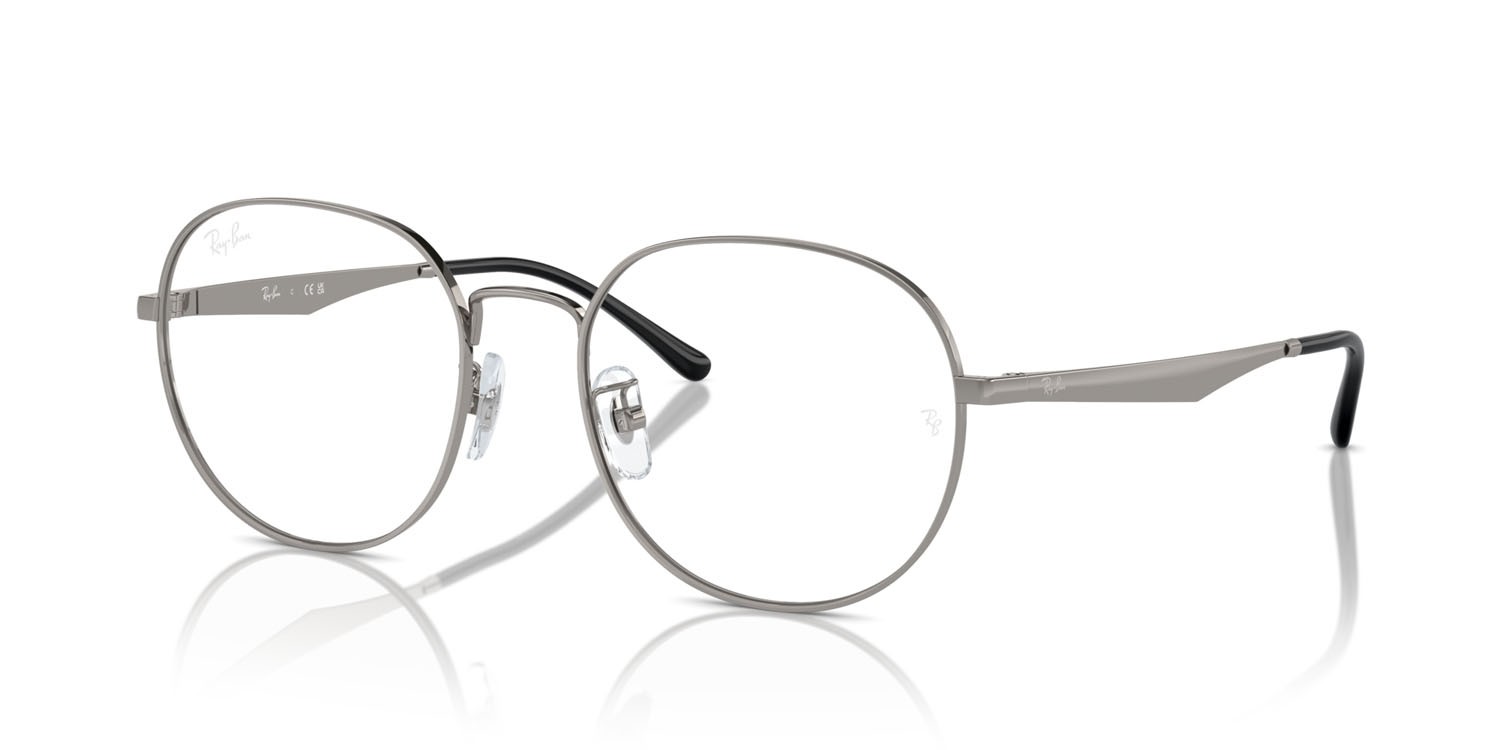 Occhiali da vista Ray-Ban RX 6517D (2502) - RB 6517D 2502 colore gunmetal forma pantos lenti trasparente
