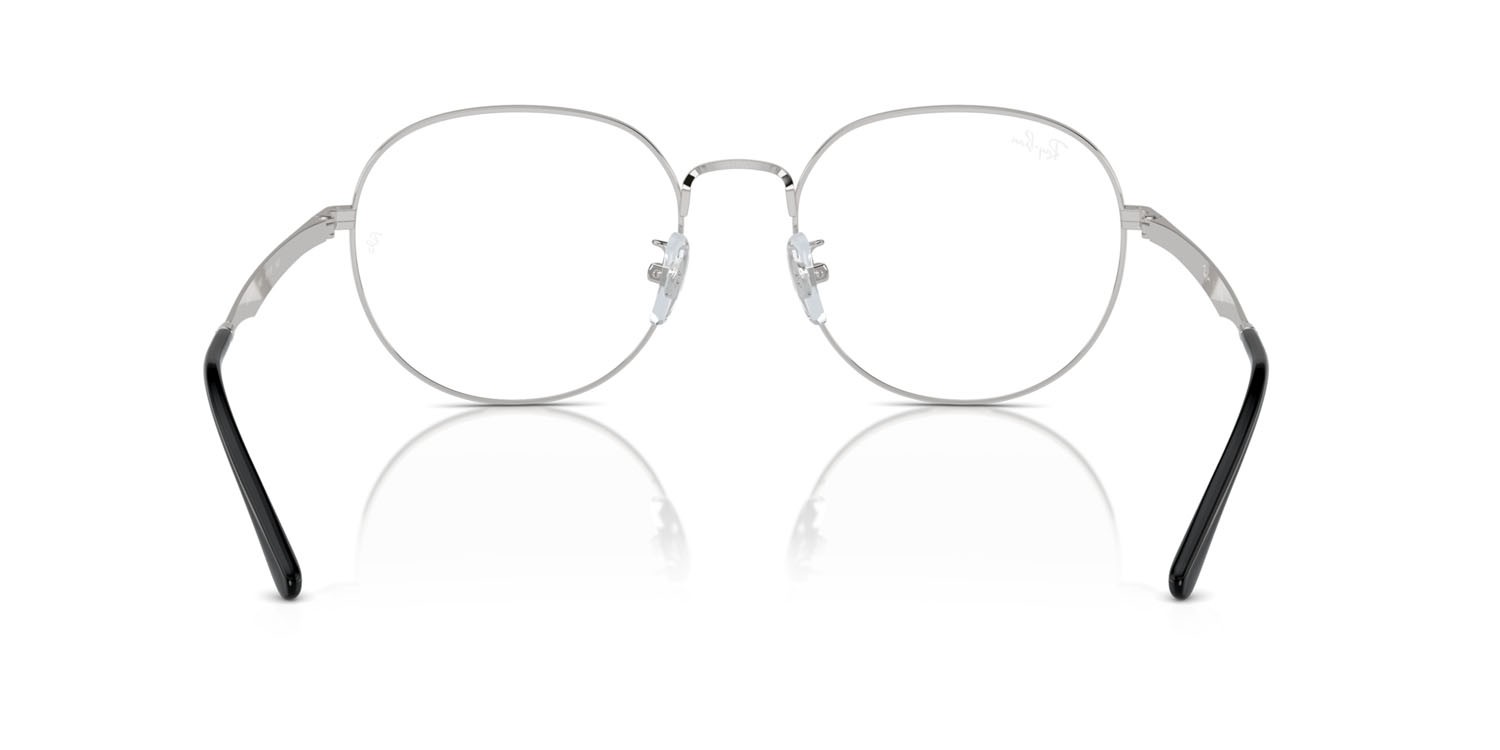Eyeglasses Ray-Ban RX 6517D (2983) - RB 6517D 2983 color nero su argento shape pantos lenses trasparente